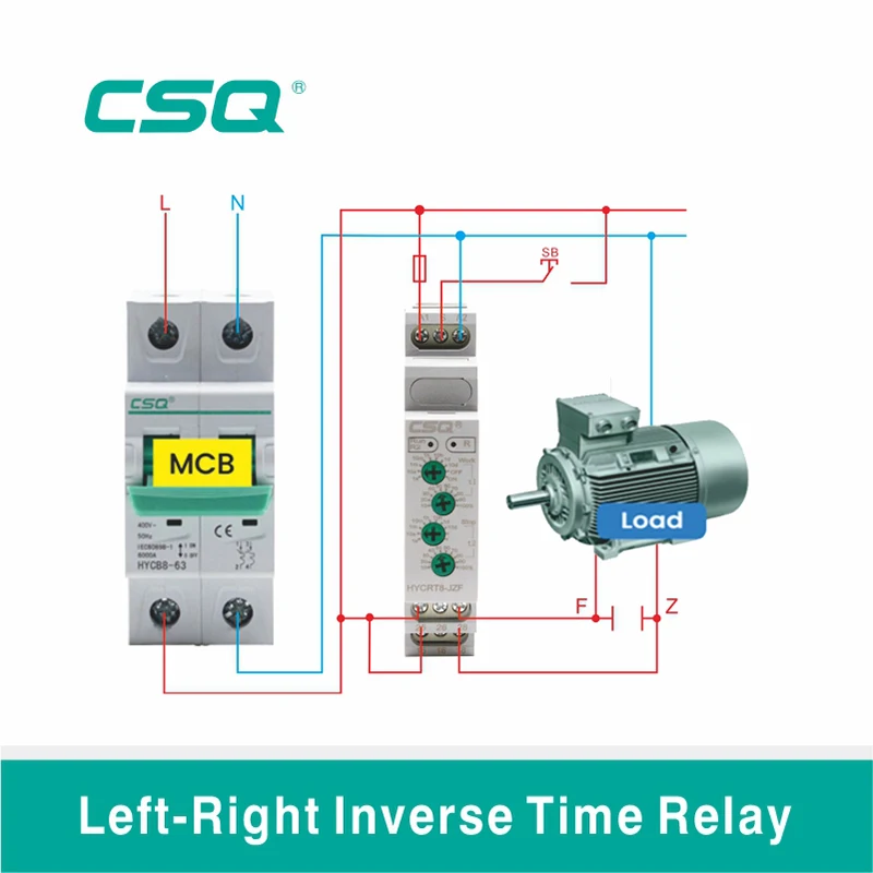 CSQ HYCRT8S-JZF Digital Type Time Relay AC/DC 24-240V 50-60Hz 0.1-99h IP20 Motor Controller Timer