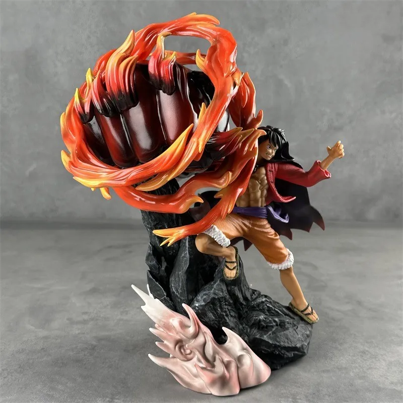 30Cm Figure Nika Luffy Three Forms Of Arms Pvc Action Collection Ornament Model Toys Gift Anime Figures One Pieced