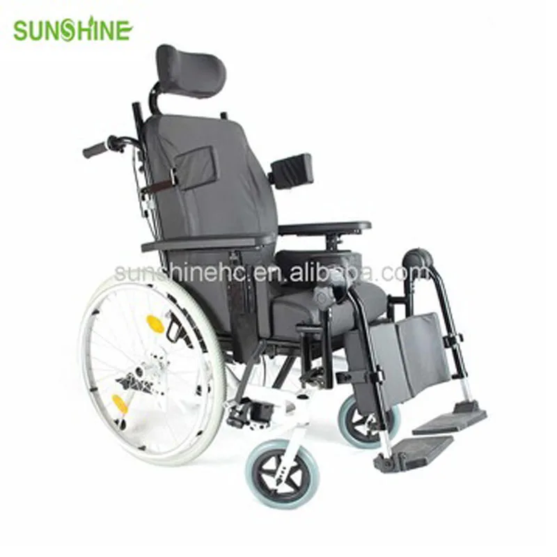 Popular Lightweight Durable Aluminum Frame Folding Tilt Wheelchair For Disabled Adult In Space Wheelchair WH929