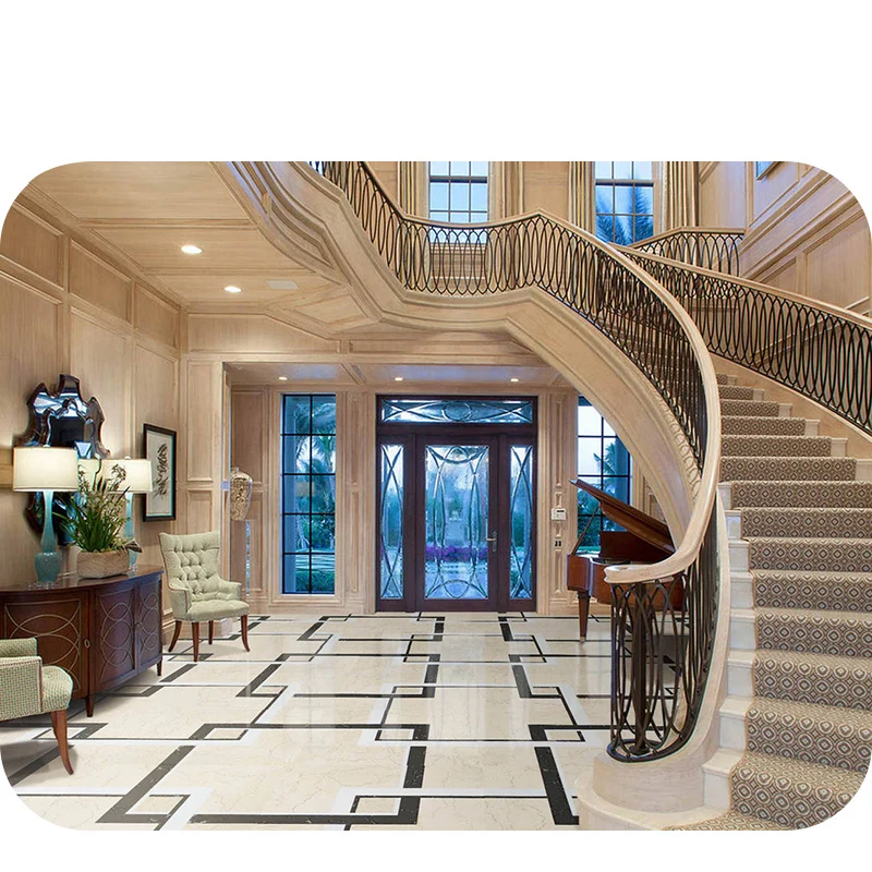 Factory Manufactured 60cm Square Patterns Marble Floor Tiles Bangladesh Price