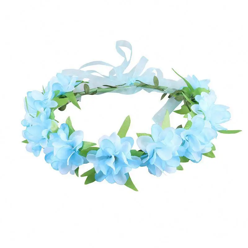 2024 Wholesale fashion children carnival flower decorations little girls head wear princess accessories kids wear garlands