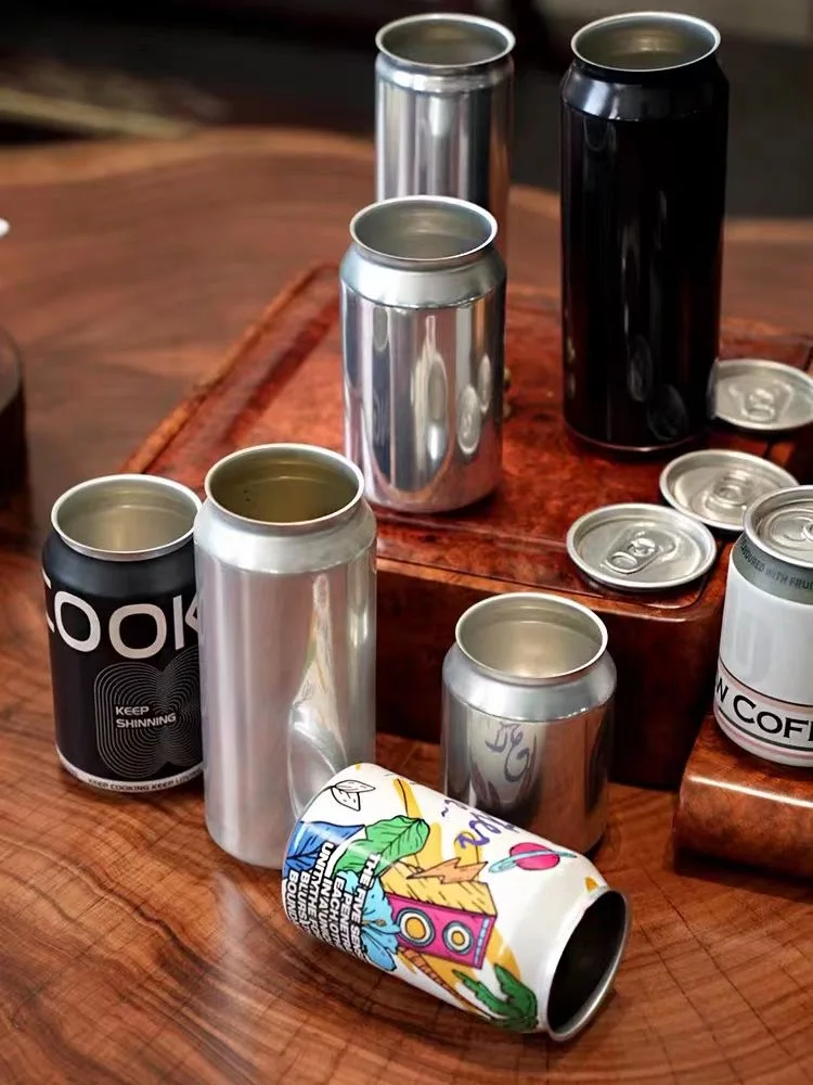 250ml 330ml 355ml 473ml 500ml Standard Aluminum Tin Pop Cans for Beer Soda Beverage Soft Drinks Mineral Water with Easy Open End