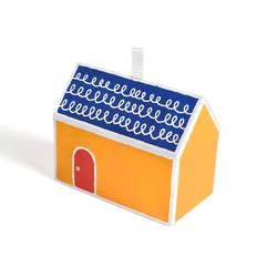 Exquisite Colorful Little House Gift Boxes Cookie Box House Shape Candy Box For Birthday Party Supplies