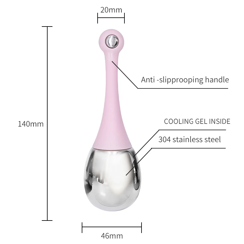 Custom Box Beauty Tool Bowling Ball Shape Cryo Massage Sticks Cooling Face Lifting Ice Globes For Facial Massage