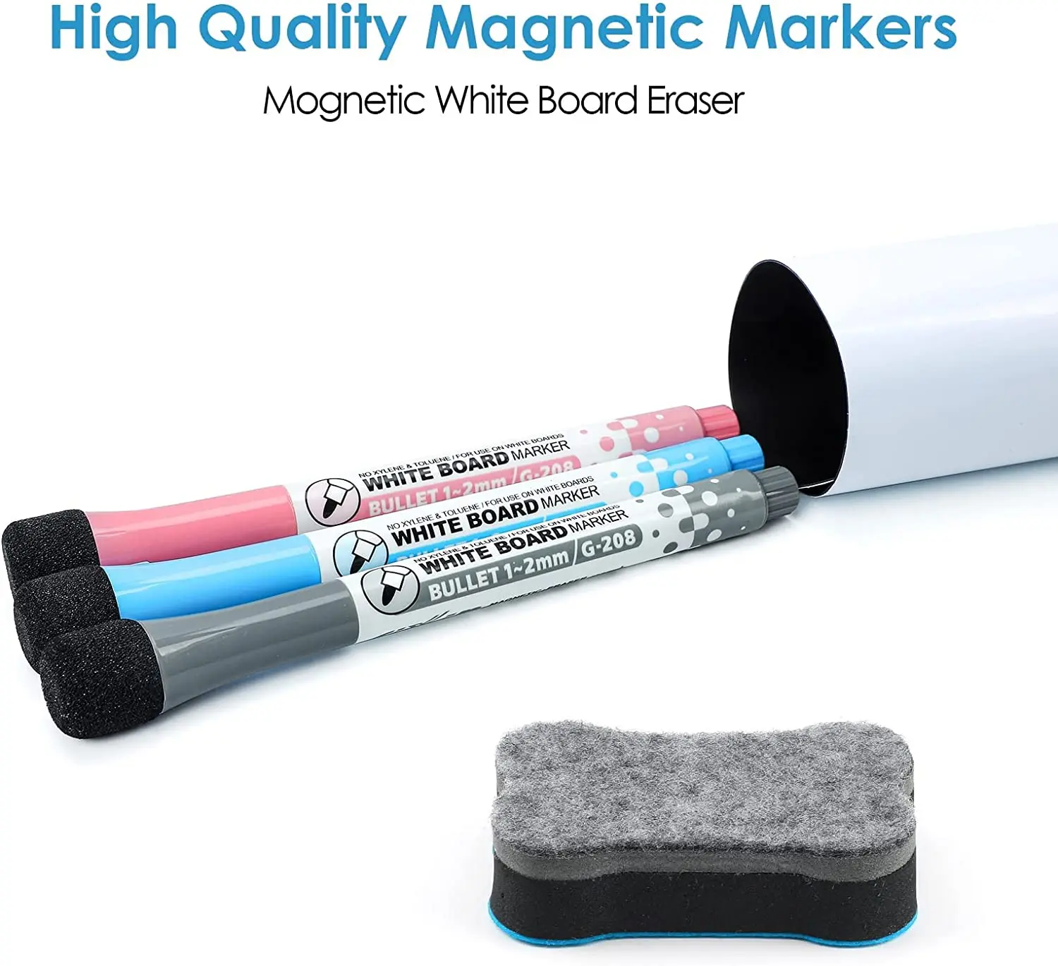 Hot sale small magnetic dry erase board sheet planner magnetic fridge for kitchen 12 x 8 inch size customizable white board