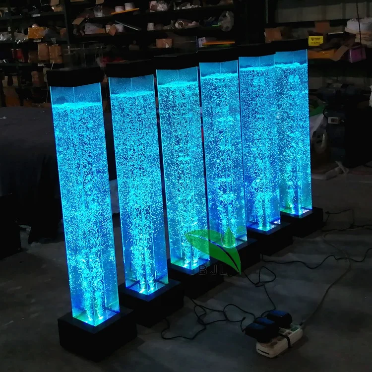 Led Light Color Changing Restaurant Water Bubbles Table Lamp