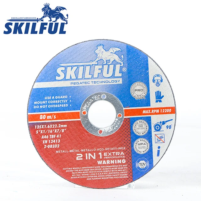 High Quality Wholesale Abrasive Tools For Skilful Series 125*1.6*22.2mm cutting Disc 5 inch for stainless steel