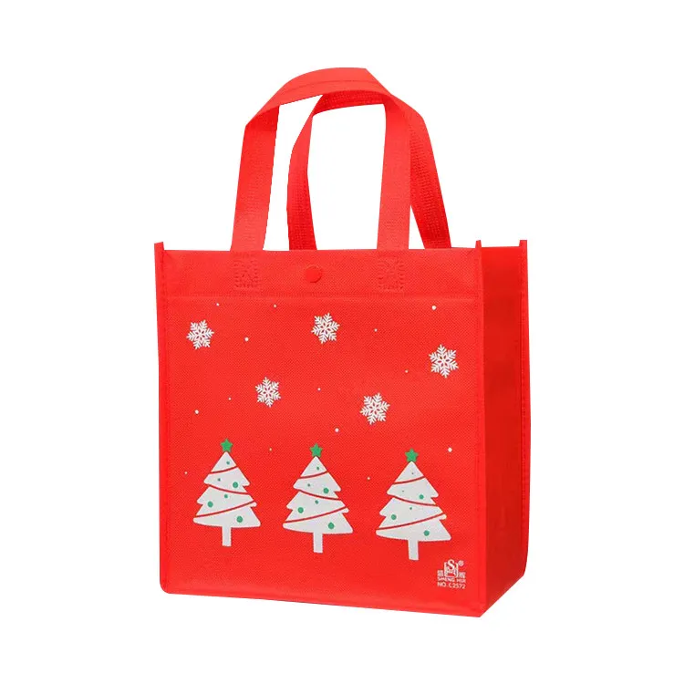 High Quality Christmas Eco-Friendly Non Woven Tote Bag