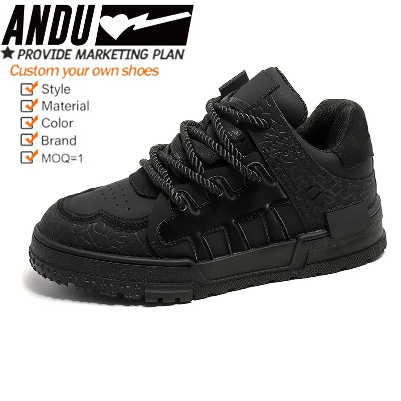 2024 Factory Designer Custom Wholesale Genuine Leather High Customized Men Basketball Skate Board Shoes