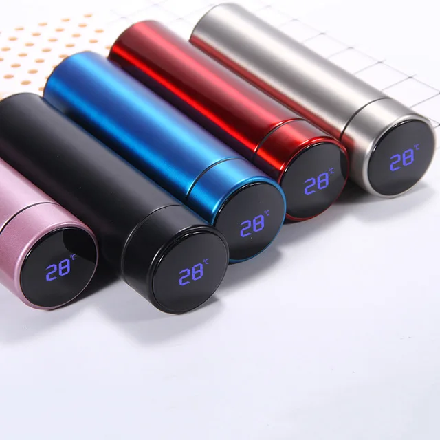 Smart LED temperature display stainless steel vacuum insulated smart mug