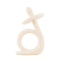 Wholesale Food Grade Mordedores De Silicona Para Beb Snail Shape Silicone Baby Soothing Teething Teether Toy
