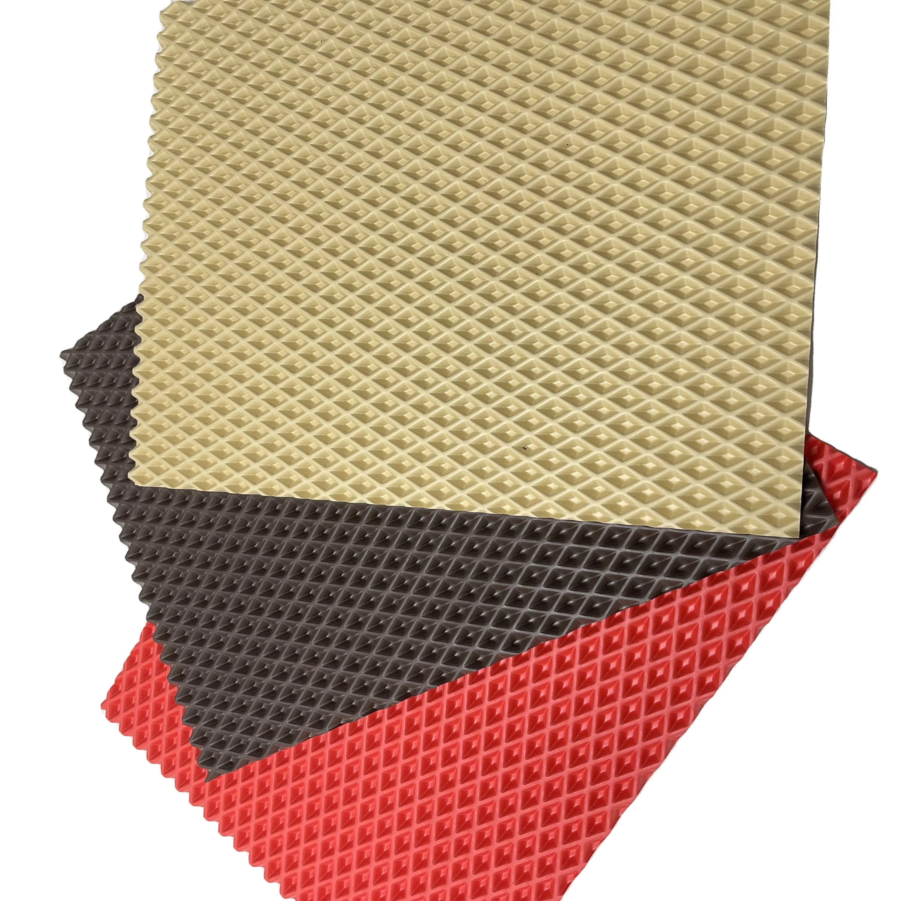 Wholesale new fashion  diamond honeycomb EVA  car mat  car matting material