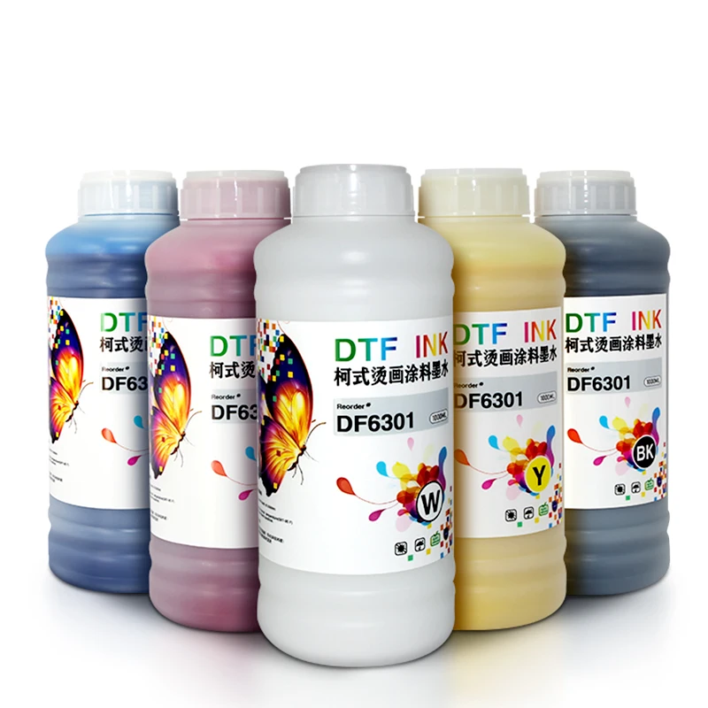 Wholesale DTF ink T-shirt Textile Pigment 5 Color Ink Dtf Ink For L1800 Xp600 4720 I3200 Digital printing