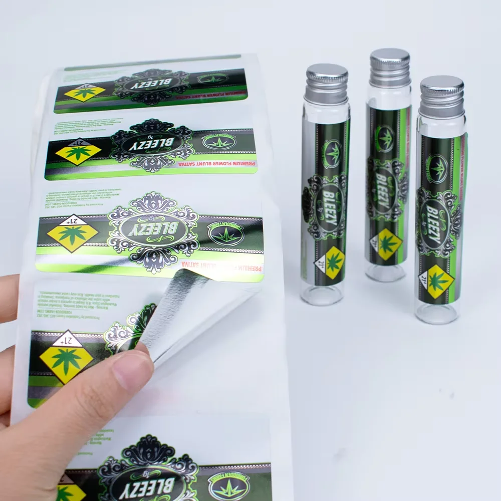 Customization Custom Private Brand Gold Foil Labels For Cosmetic And Skincare White Waterproof Label Sticker 7