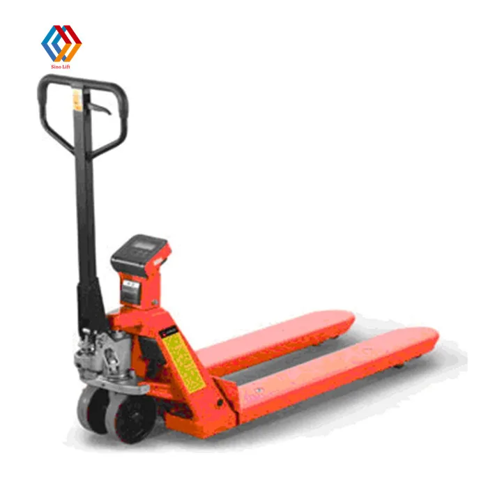 2000kg 3000kg Hand Pump Push Pallet Truck Load Indicator Scale Weighing System Jack Trolley