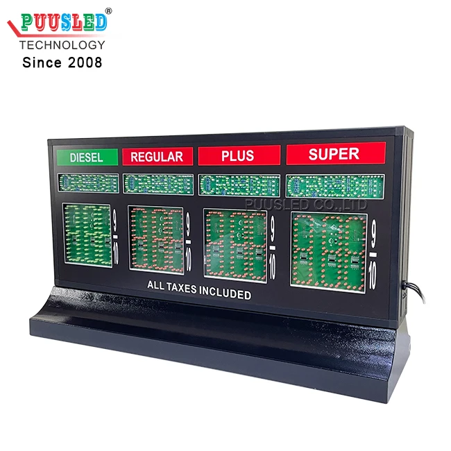 Factory Directly Provide Waterproof Gas Changer Led Pump Topper Gas Price Display Led Gas Prices Sign For Sale