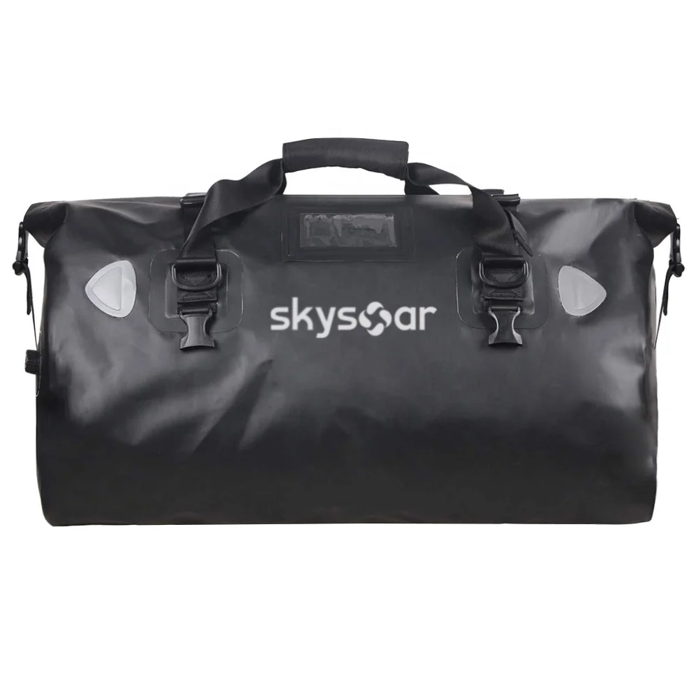 Manufacturer 500D PVC Waterproof Sports Gym Duffle Bag Outdoor Travel Cycling Dry Motorcycle Tail Duffel Bag for Men