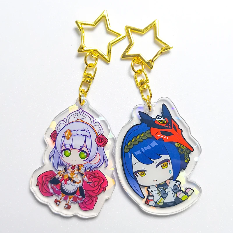 Acrylic keychain custom keychain men and women creative car student schoolbag key pendant