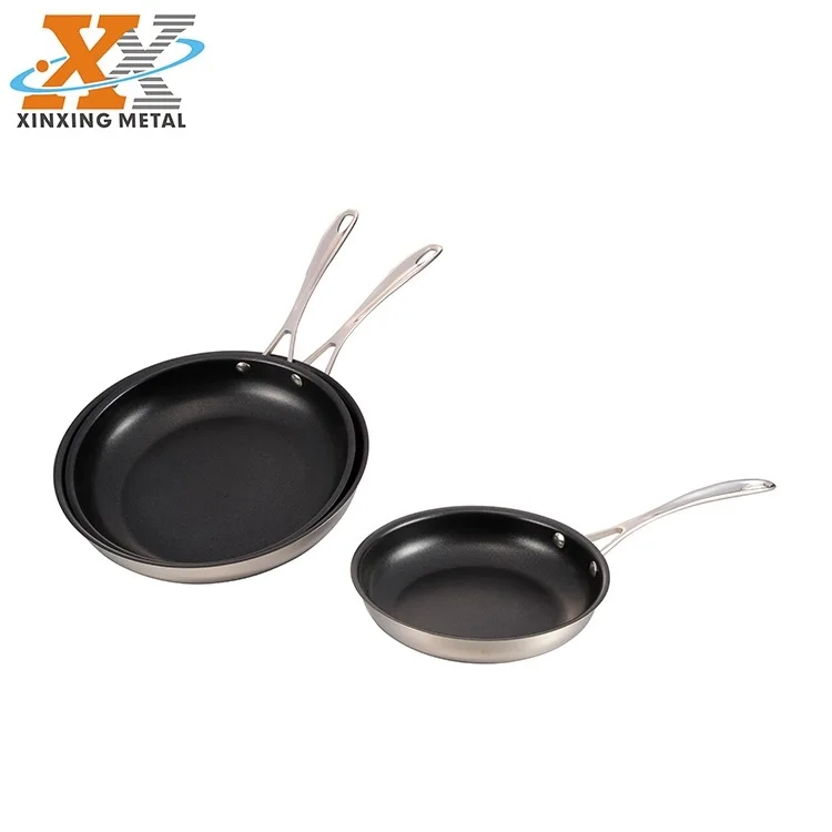 Wholesale Egg Frying Mini Stainless Steel Cast Iron Cookware Non Stick Frying Pan Set