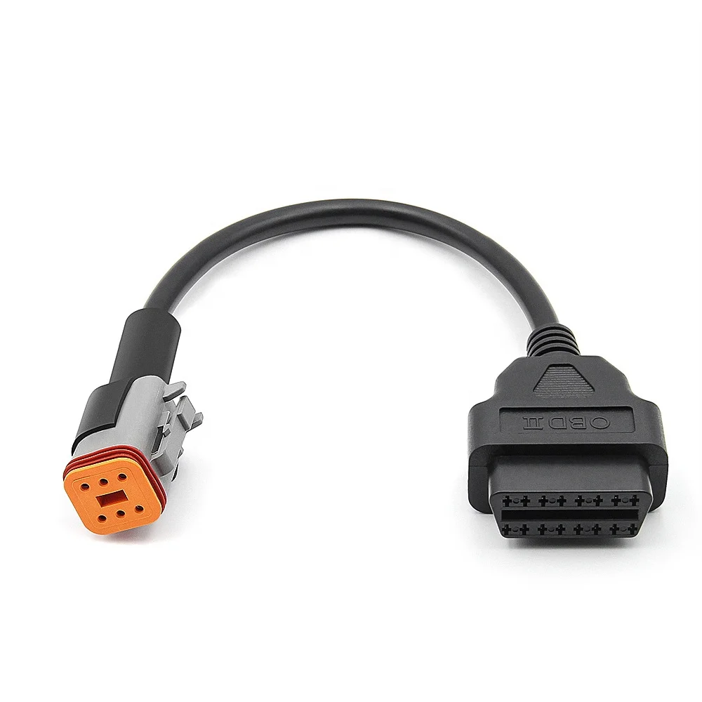 Motorcycle 6Pin Female 4 6 Pin 4Pin 6Pin To OBD 16Pin Adapter OBD2 Connector Diagnostic Cable For Harley Davidson