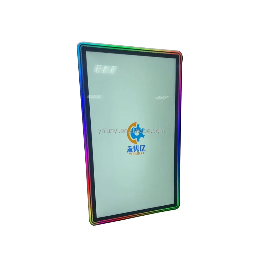 LED light frame display 24 27 32 43 inch capacitive touch screen monitors with 3M or ELO