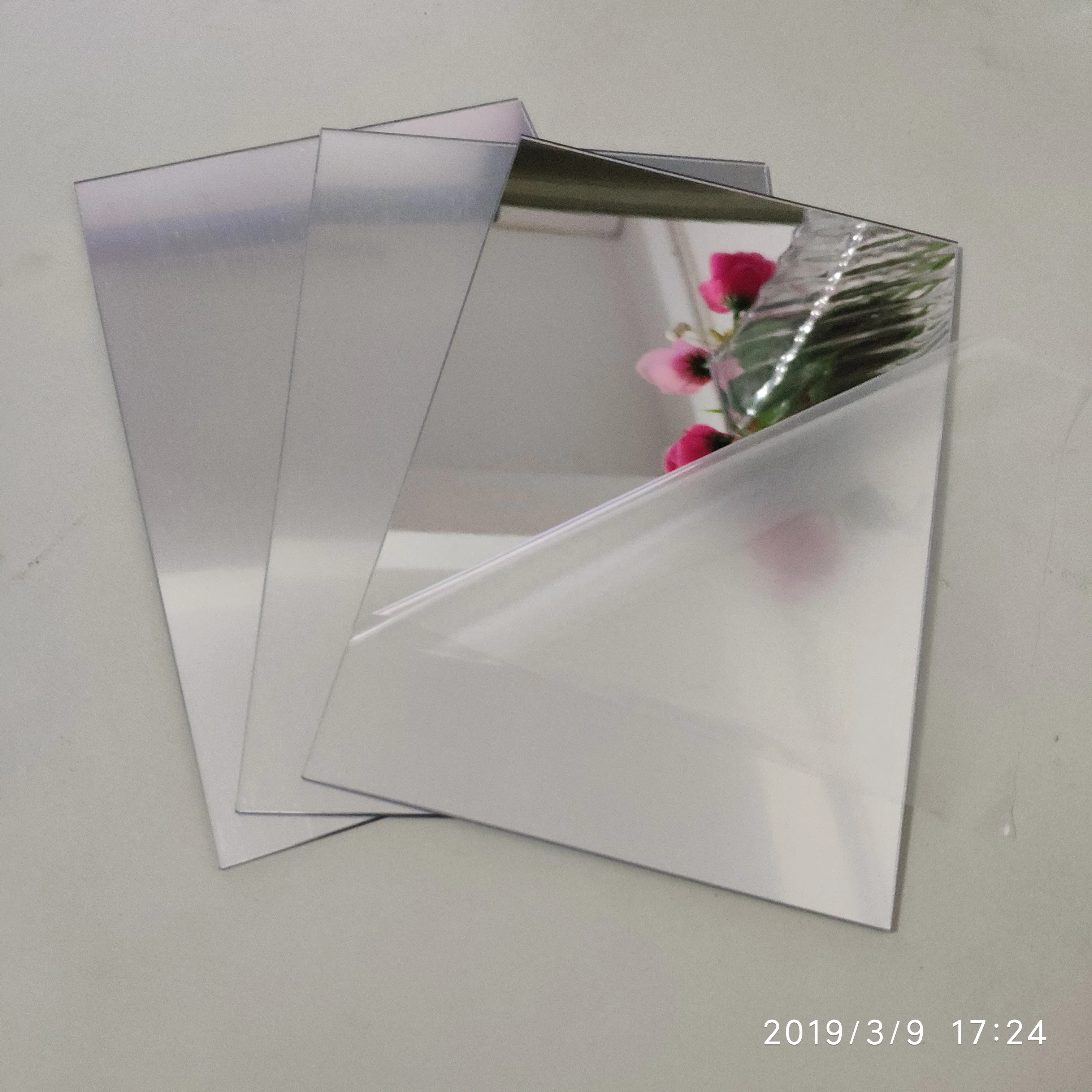 Phthalate free double sided plastic mirror PC mirror