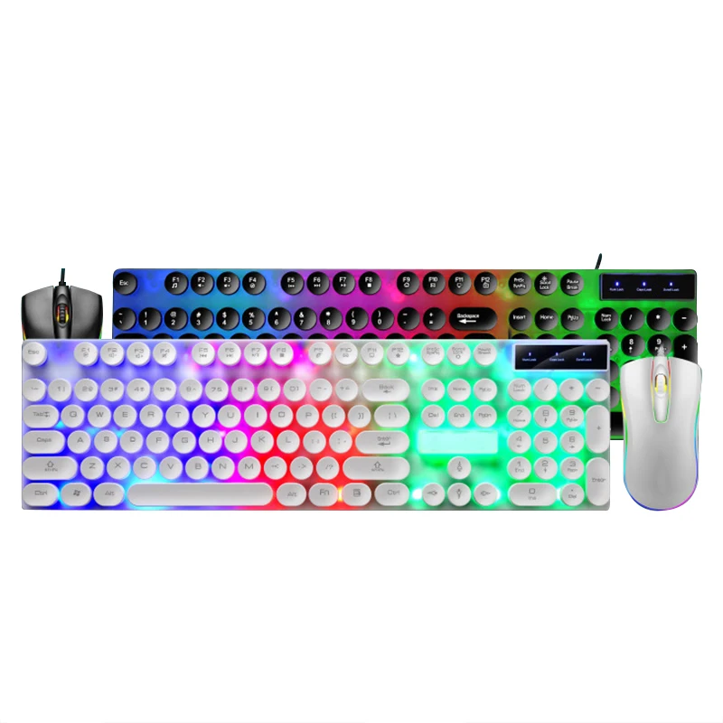 New Design Gamer RGB 104 Keys Gaming Wired Mechanical Feeling Gaming Keyboard