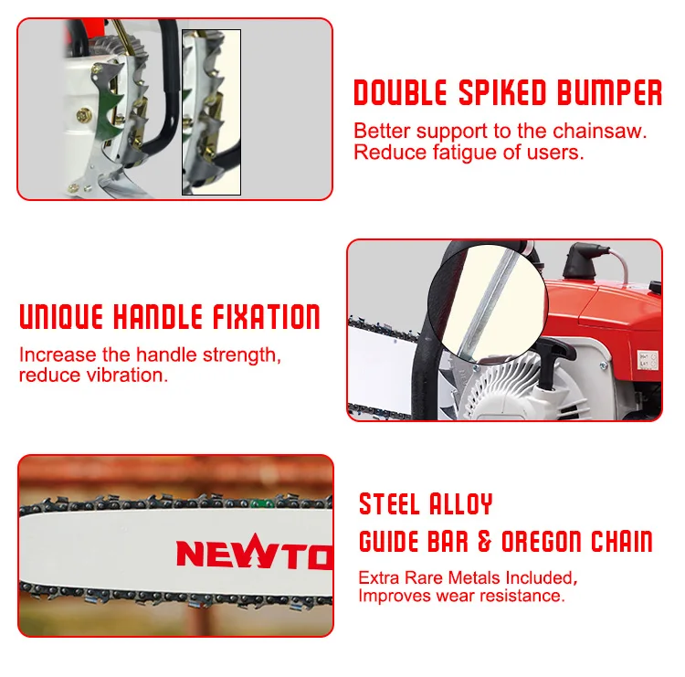 Big Power Max 070 Gasoline Chain Saw 105CC for Tree Cutting