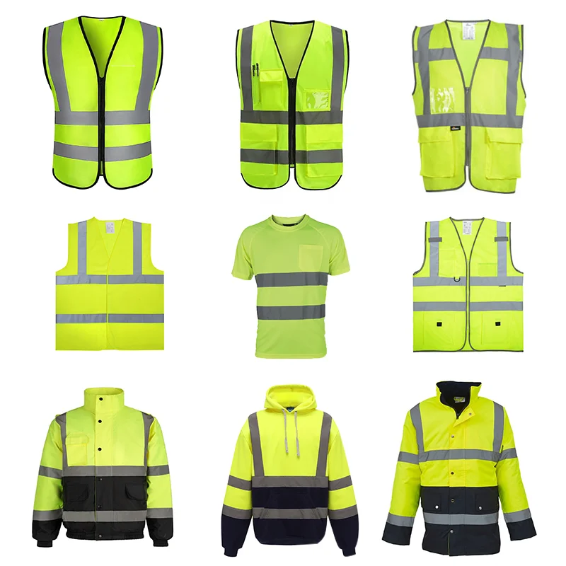 High Visibility Security Uniform Reflective Vest Wholesale Safety Vest Roadway Safety Clothes road workers safety clothing