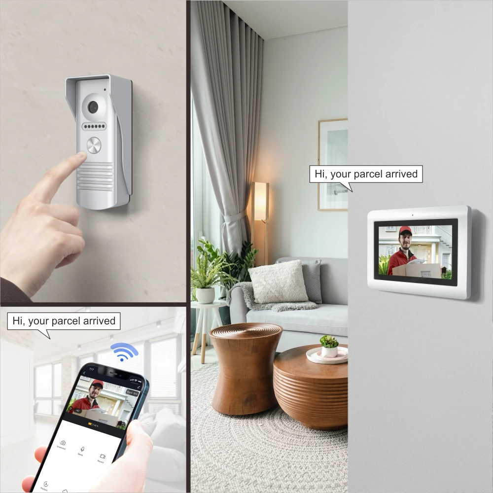 Home Video Smart Wifi Doorbell Camera Wireless Doorbell with Camera Wireless Ring Doorbell