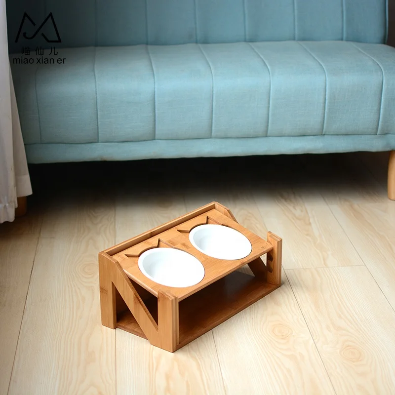 
Cat and dog food bowl flat mouth easy to clean ceramic bowls for pets 