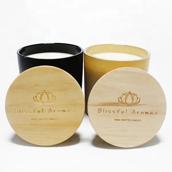 LANGXU crystal empty candle holder container customized service Best selling matte black glass candle jars wholesale for wax