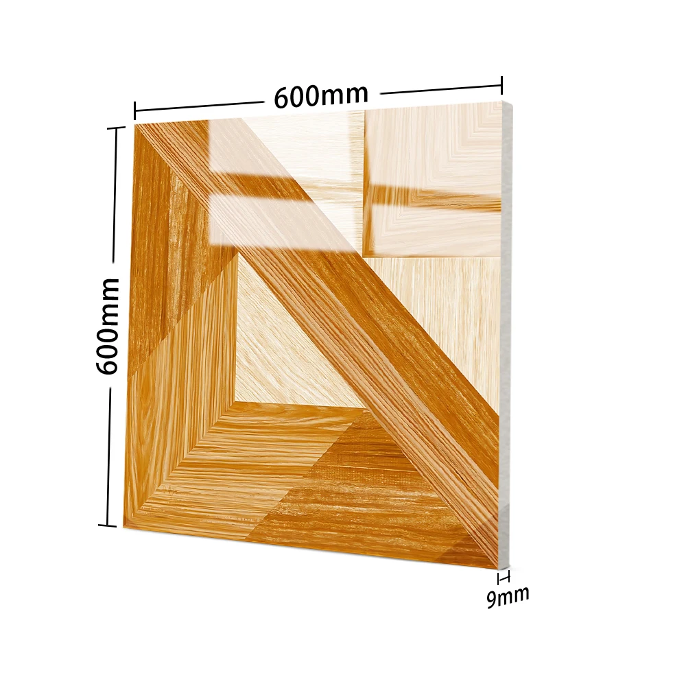 Construction Materials Floor Azulejos Carreaux Sol Porcelain Tiles Carreaux De Maison Living Room Cheap Wooden Tiles 60x60cm