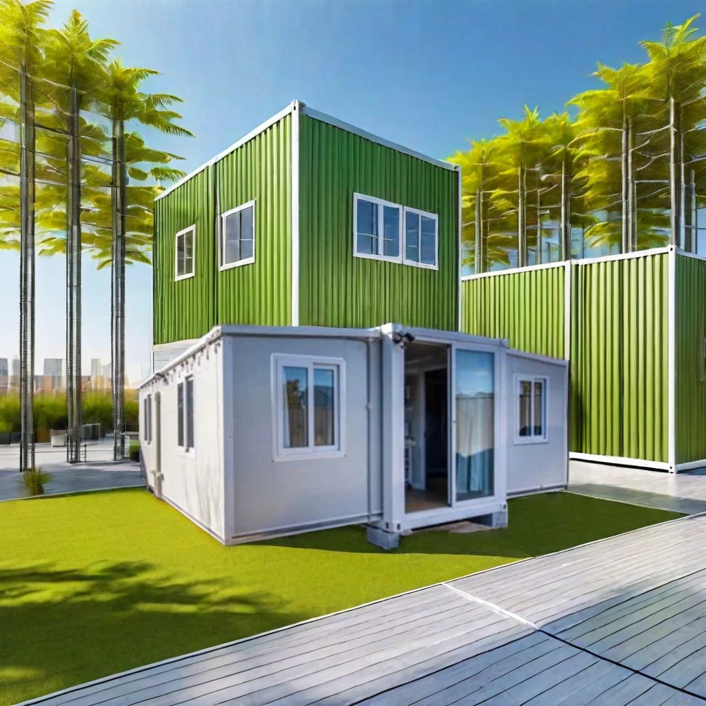 High Quality Modern New Mall 3-Year Customized Office Prefab Expandable and Foldable Container House with Bathroom