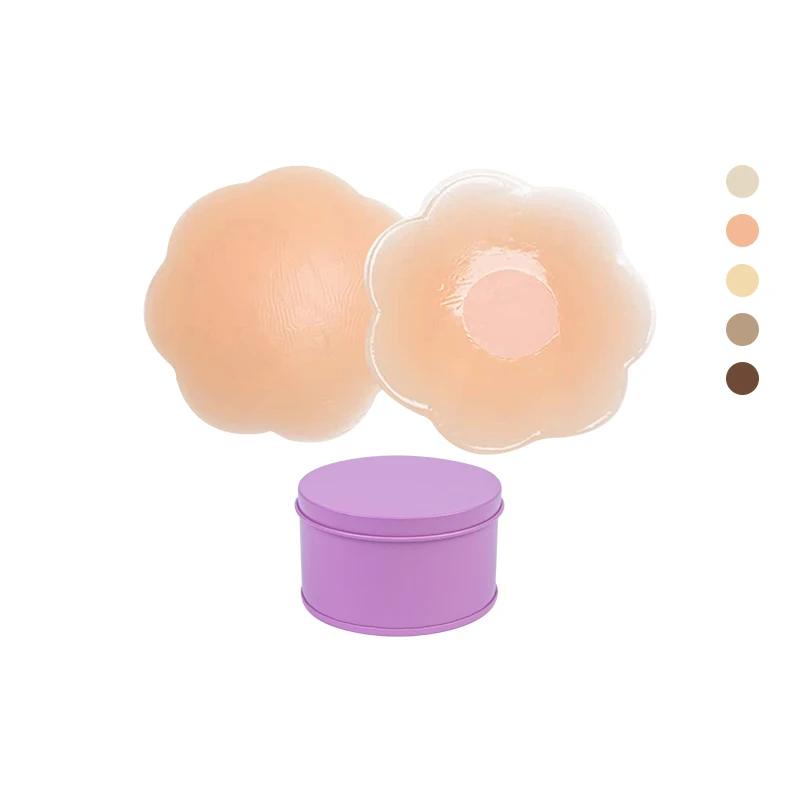 INVISFEEL аксессуары для женского нижнего белья Изысканная железная коробка 6 5 см Силиконовая наклейка сосков тонкая медицинская Крышка