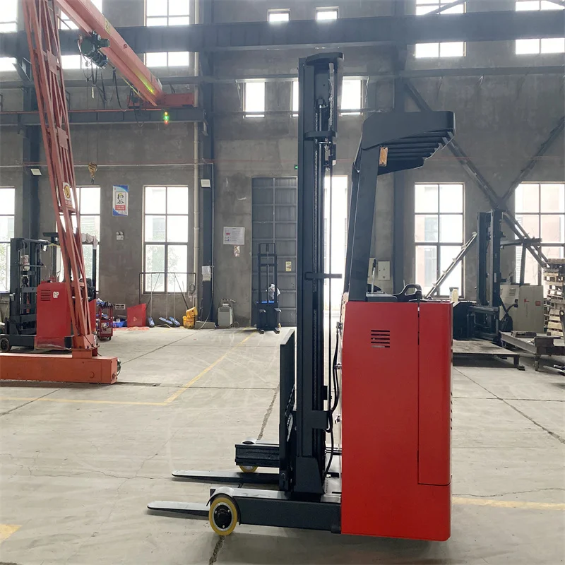 electric reach truck counterbalance pallet stacker 1500kg electric reach truck with curtis ac controller