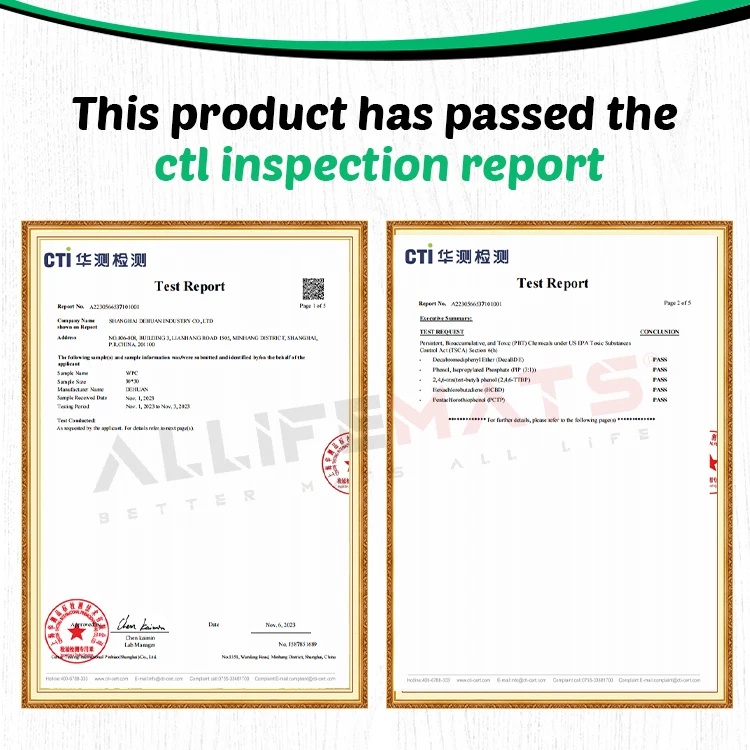 Custom Interlock Wpc outdoor Decking 3D embossing wood grain Composite decking tiles board Wood Plastic texture Flooring