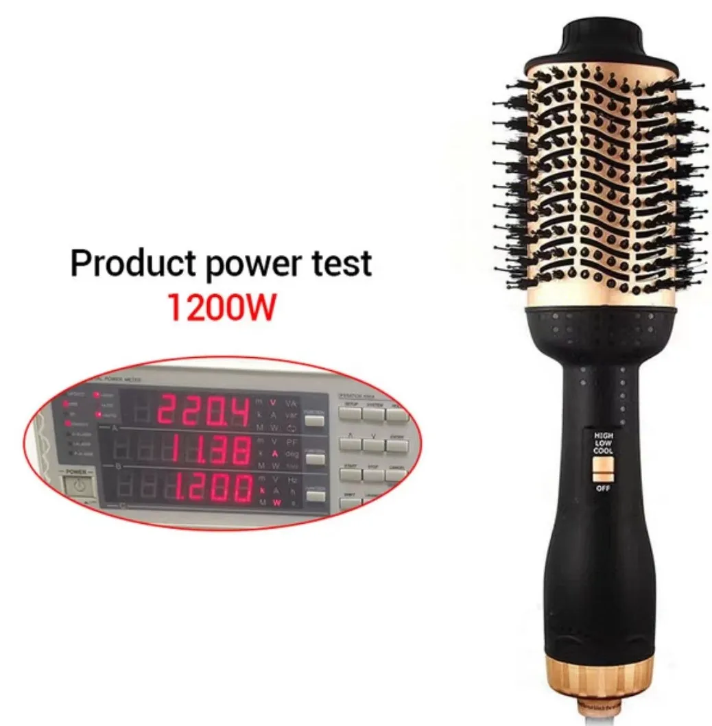 Professional 1200W Hot Ceramic 3 In 1 One Step Blow Hair Dryer Straightener And Styler Rotary Volumizer Electric Hot Air Brush