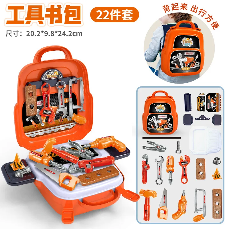 Wholesale Pretend Play Set Plastic Boy Worker Mechanic Box Kit Toy