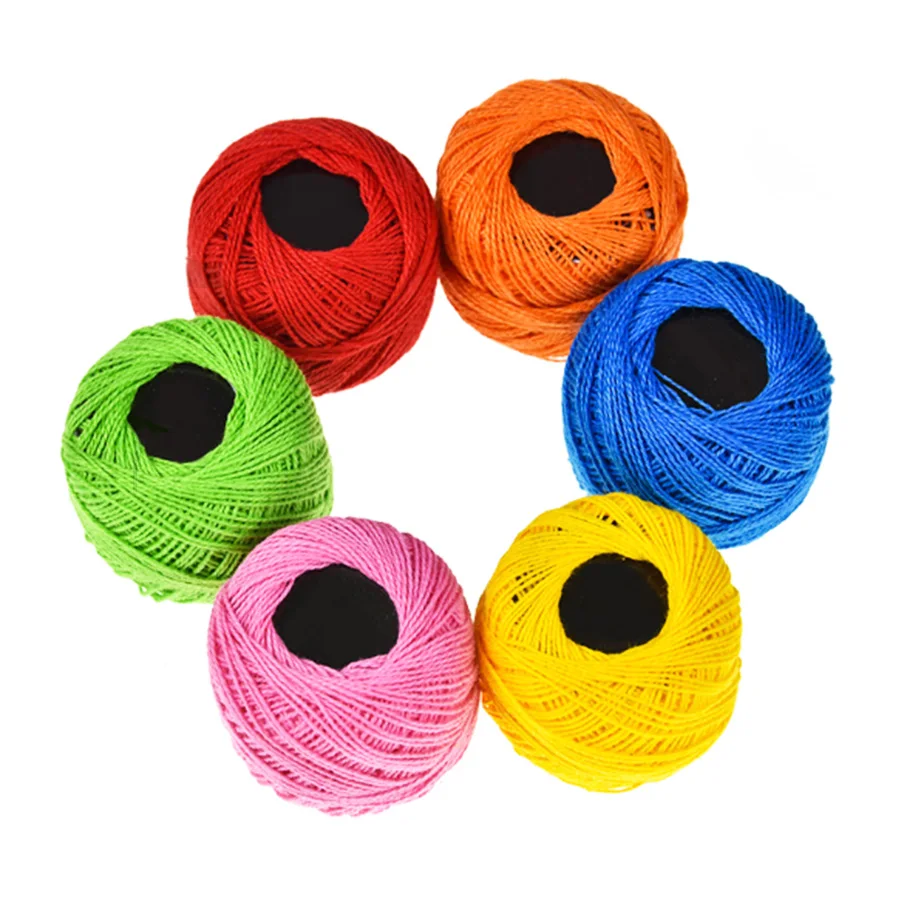 manufacturers wholesale 10g cotton yarn crochet knitting yarn crochet embroidery thread for hand knitting