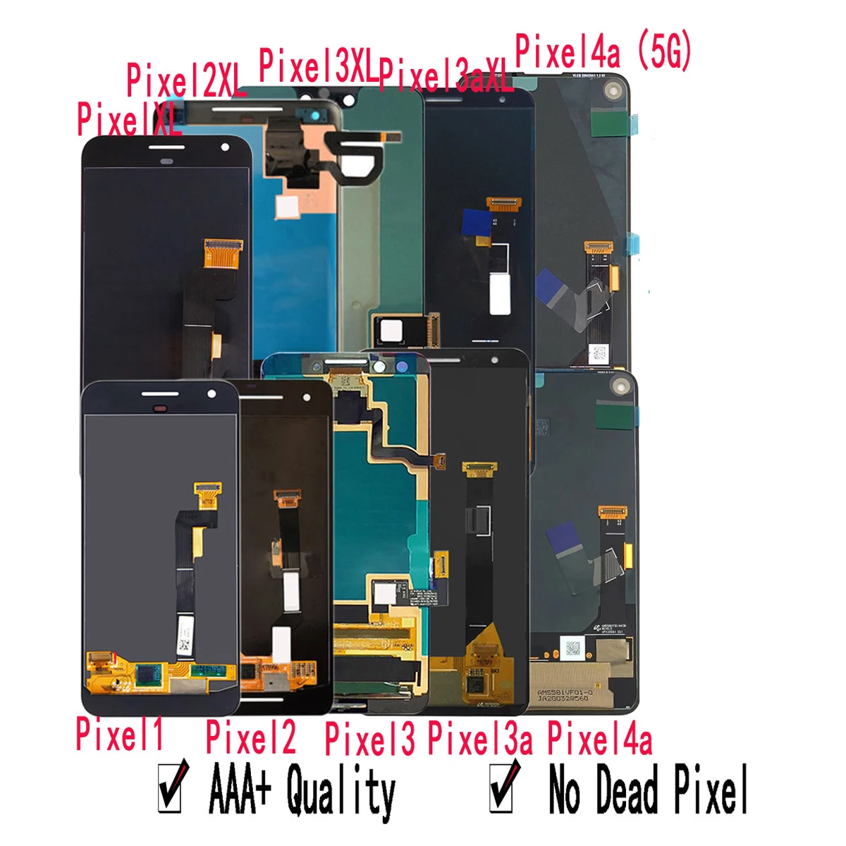  ЖК-дисплей AMOLED для Google Pixel 2/3/3A/4/4A/5 XL сенсорный экран в сборе сменный 2XL 3XL 4XL