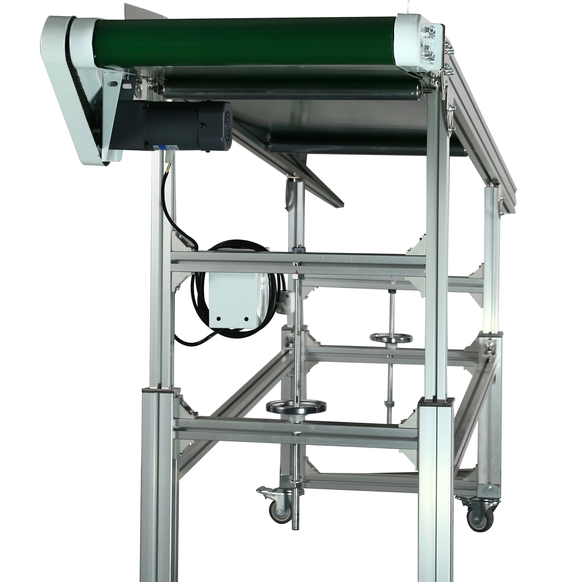 PVC green flat belt conveyor system design rubber conveyor belt for Industrial manufacturing