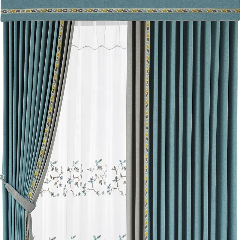 
Free Sample Wide Sliding Glass Door Drapes Blackout Curtains 