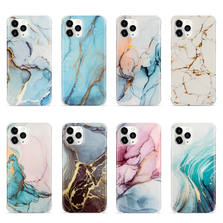
Fashion Designer Shockproof Bumper Marble Cell Phone Case for iPhone XS XR 11 12 Pro Max 