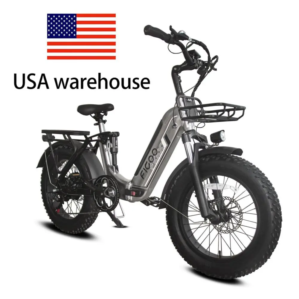 48V1000W (bafang) Rear-Mounted Brushless Hub  Fat Tire Mountain 1000w electric bike dual motor electric fat tire bike