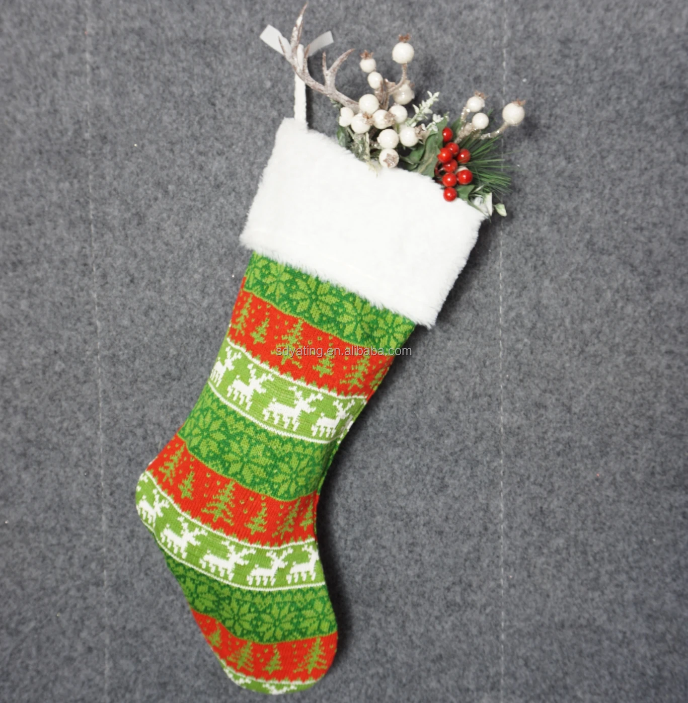 Yating Wholesale Christmas Socks Christmas Stocking Santa Claus Xmas Decoration Christmas Socks