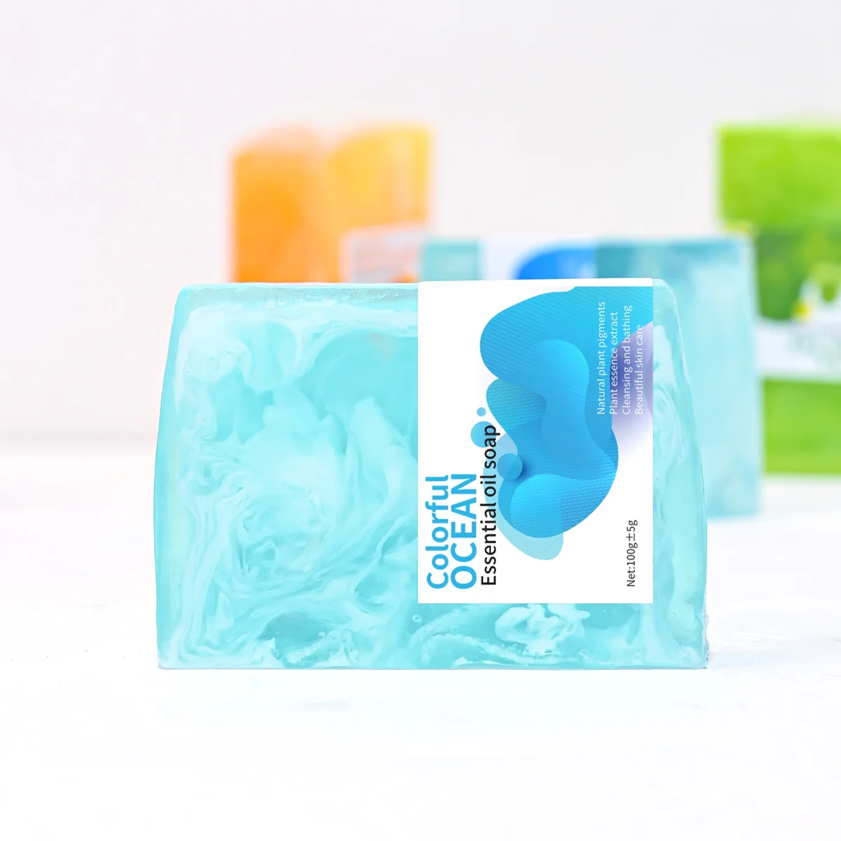 Handmade Solid Soap 100g Glycerine and Herbal Ingredients Whitening and Cleaning Features for Adults Use on Body