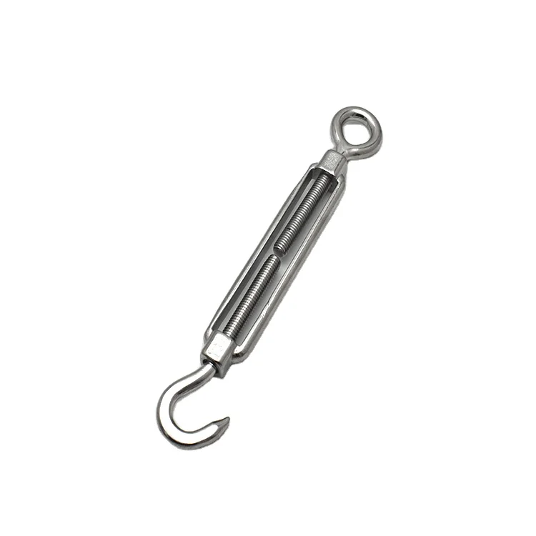 Hot sale rigging screw stainless turnbuckle wire rope tension connector eye-hook turnbuckle