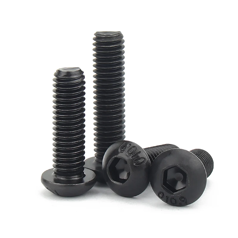 Unique Cup Head Inner Hex Socket High-strength Hexagonal Machine Screw Carbon Steel Black Oxization 3-15 Days Hengxiang 100 PCS
