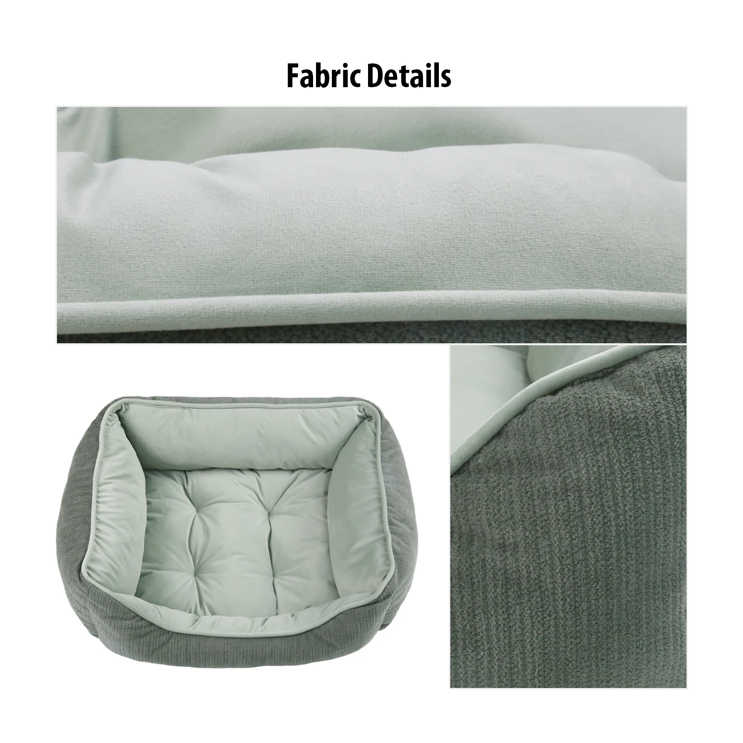 C4P High quality wholesale rectangle  34 inches soft  Calming Dog Beds for Large Dogs